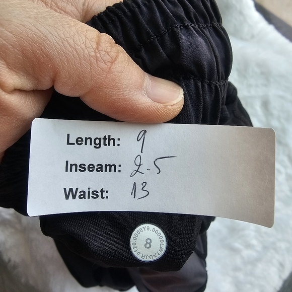 Women's Black Patterned Shorts - Picture 8 of 9